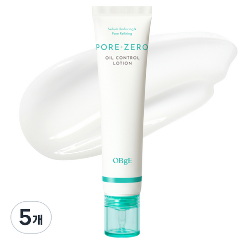 OBge 포어 제로 오일 컨트롤 로션, 70ml, 5개