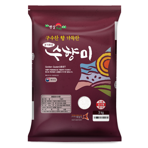 수향미 골든퀸 3호, 3kg, 1개, 상등급