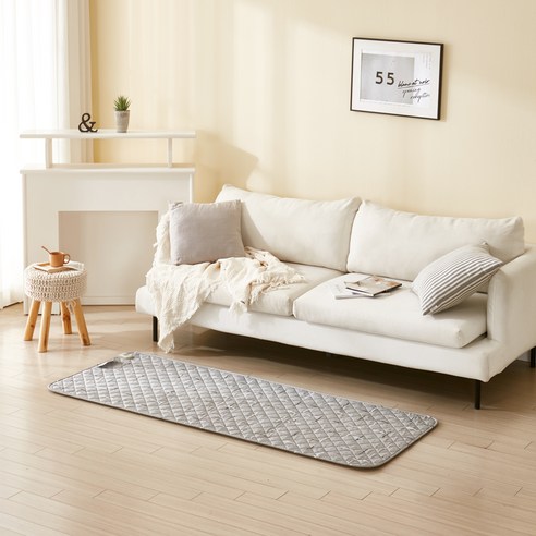더안 EMF 탄소매트 전기요 DHP-1200, 라인 그레이, 70 x 180 cm