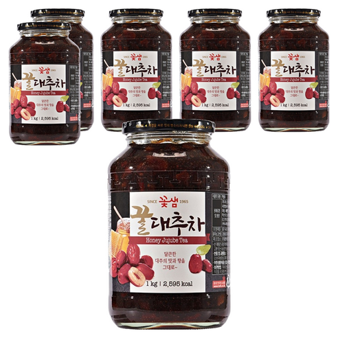 꽃샘 꿀대추차, 1kg, 1개입, 6개