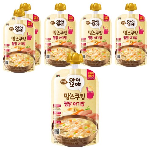 맘스쿠킹 이유식, 140g, 6개, 찜닭아기밥