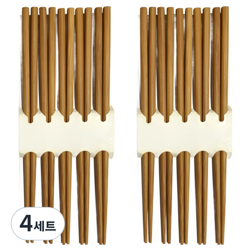 영수산업카멜 대나무 민자 젓가락 5벌 세트, 원목, 4세트, 단품