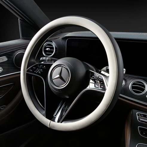 메이튼 리얼 투톤 자동차 가죽 핸들커버 실사용 후기 | 효과 있을까? 썸네일