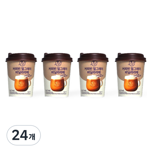커피빈 얼그레이 바닐라라떼 원컵, 25g, 24개