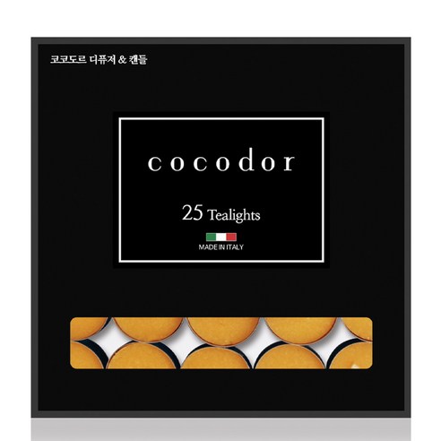 코코도르 티라이트 캔들, 허니피치, 10g, 25개
