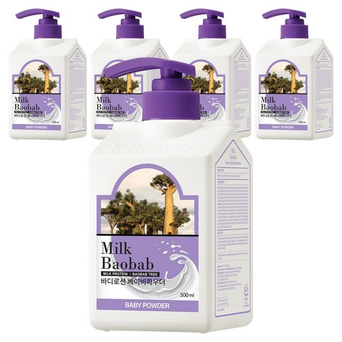 밀크바오밥 바디로션 베이비파우더향 500ml × 1개