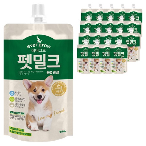 에버그로 강아지 펫밀크, 눈&관절, 150ml, 20개, 150g