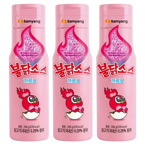삼양 까르보불닭소스, 3개, 200g