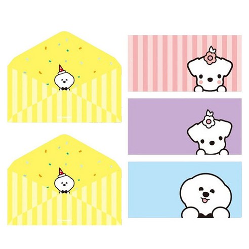 양지다이어리 기다려빵아 기프트 용돈봉투 L 4종 x 5p 세트, 랜덤발송, 1세트