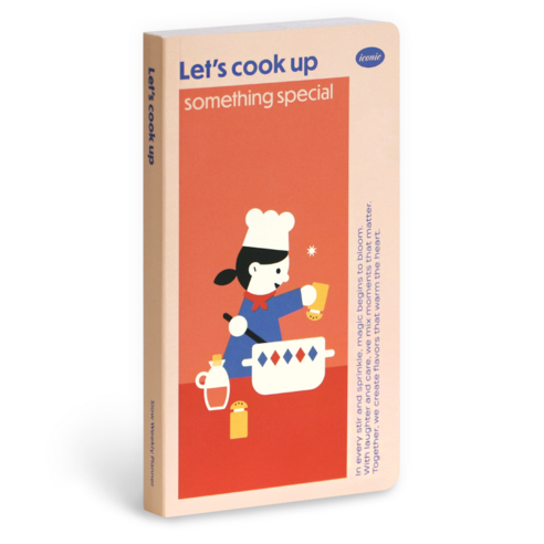 아이코닉 슬로우 위클리 플래너 만년 다이어리 스케줄러, 02 LETS COOK, 1개