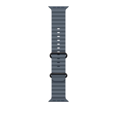 Apple 정품 2025 애플워치 오션 밴드, 49mm, One Size, 앵커 블루/블랙 티타늄