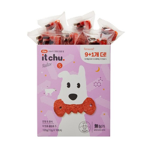 잇츄 강아지 더 잇츄 꿀잠츄 S 덴탈껌, 혼합맛(소고기/체리), 120g, 1개