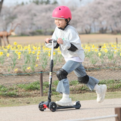 미코우 아동용 접이식 발광 킥보드 이미지 3
