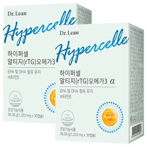닥터린 정품 하이퍼셀 알티지 rTG 오메가3 알파 30정, 2개 솔직 후기 | 실사용자 리뷰 분석 썸네일