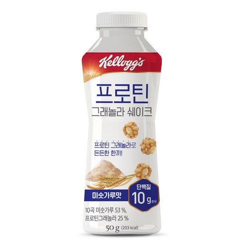 켈로그 프로틴그래놀라 쉐이크 미숫가루맛 50g, 24개 이미지 2