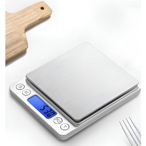 비타벨로 초정밀 0.1g단위 디지털 주방 계량 전자저울 + 트레이2개 이미지 4