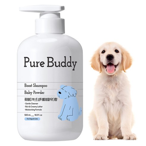 퓨어버디 부스트 샴푸 베이비파우더향, 500ml, 1개입, 1개