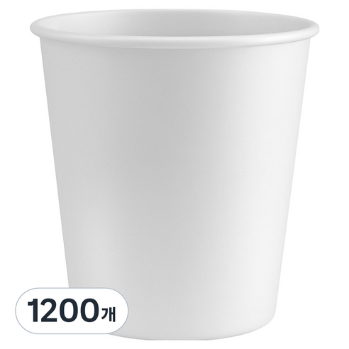 이로울생활 무인쇄 종이컵 180ml, 1200개, 1개입