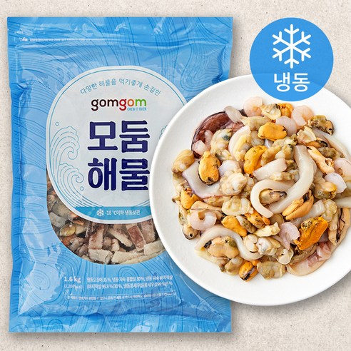 곰곰 모둠해물(냉동), 1.6kg, 1개 1.6kg, 1개