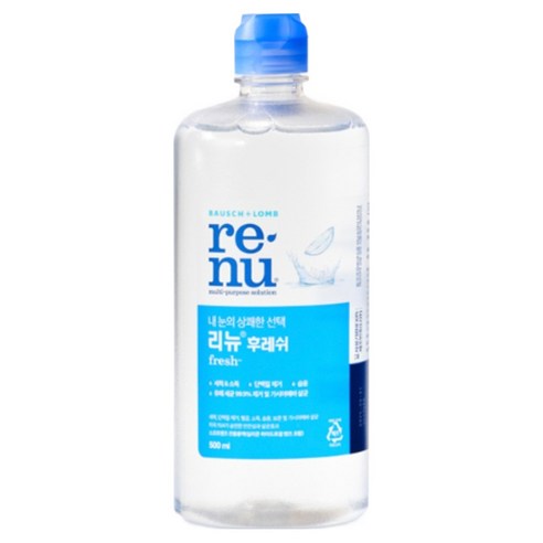 리뉴 후레쉬 렌즈 세정액 500ml, 1개 이미지 4