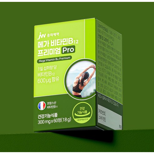 JW중외제약 메가 비타민B 12 프리미엄 Pro 18g 60정, 2개 이미지 3