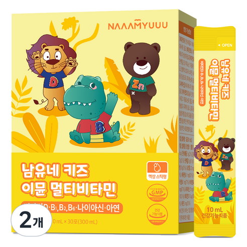 남유네 키즈 이뮨 멀티비타민 30p, 300ml, 2개