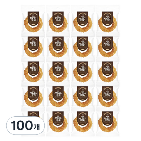 브리더랩 강아지 엔젤링 건조간식, 혼합맛(칠면조/소힘줄), 15g, 100개