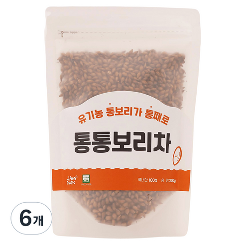 잼먹 통통 보리차, 200g, 1개입, 6개