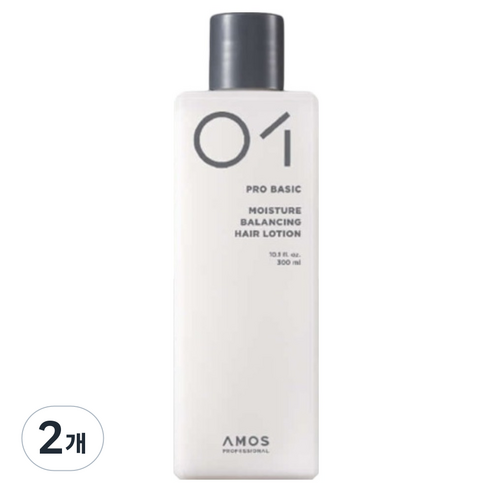 아모스프로페셔널 모이스쳐 밸런싱 헤어로션, 2개, 300ml