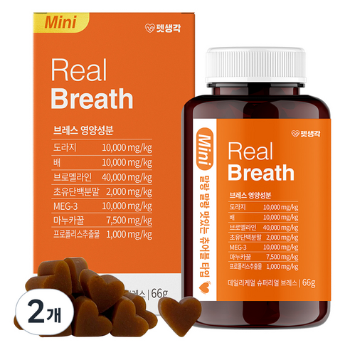 펫생각 강아지 데일리케얼 영양제, 31정, 호흡기/기관지, 2개