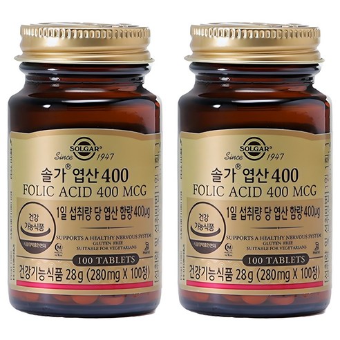 솔가 엽산 400 100정, 2개 맛있게 먹은 솔직 후기 - 상품 이미지 1
