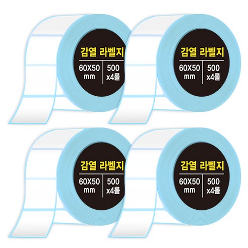 다다 감열라벨지 60*50mm, 4개
