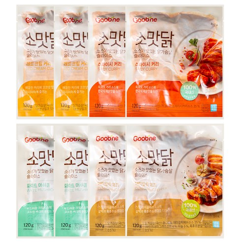 굽네 소스가 맛있는 닭가슴살 4종 x 2개입 세트 (냉동) 후기 분석 - 데미글라스 상세 컷