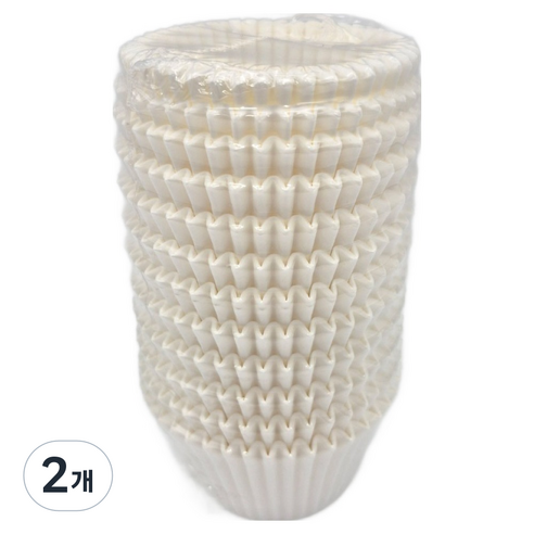 퓨어네이처 핀란드 머핀컵 55mm 200p, 화이트, 2개