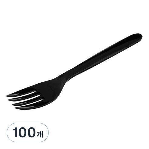 코멧 일회용 포크 블랙, 1개, 100개입