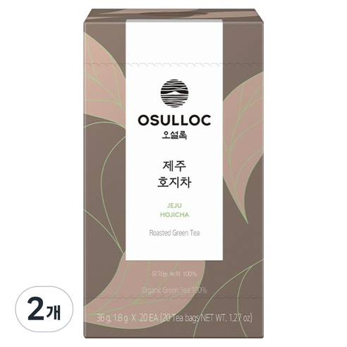 오설록 제주 호지차 티백, 1.8g, 20개입, 2개