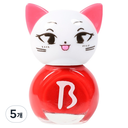 엔비베베 키즈네일 고양이, 레드핑, 5개