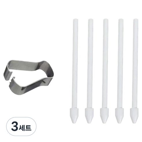 바리코 갤럭시 호환 교체 펜촉 5p 세트 FREE, 화이트, 3세트