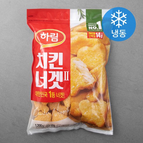 국민 간식, 하림 치킨너겟 1.2kg: 온 가족 입맛을 사로잡는 마법의 한 입!
