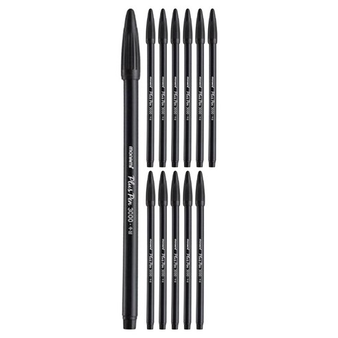 모나미 플러스펜 3000 DZ 0.4mm 12p, 흑색, 1개