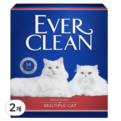 2025 NEW 에버크린 멀티플 캣 MC 고양이 모래, 8.5kg, 2개, 유향