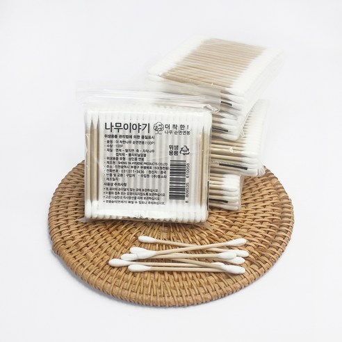 나무이야기 일반형 더 착한나무 순면 면봉 이미지 2