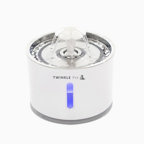 트윙클펫 고양이 스테인리스 급수기 2.4L + 리필 필터 2p 세트 이미지 2