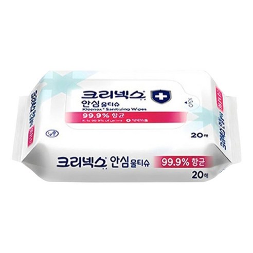 크리넥스 안심 물티슈 휴대형 이미지 2