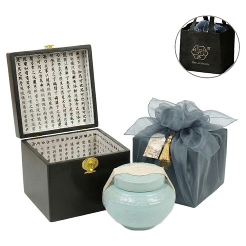 비엣꿀 목함 도자기 벌꿀 선물세트 + 쇼핑백, 1.2kg, 1개