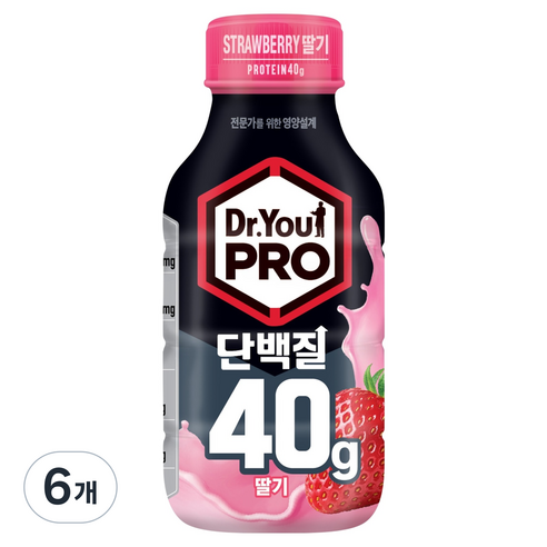 닥터유 단백질드링크 딸기 40g 350ml, 6개 운동러 솔직 후기 | 실사용 리뷰 썸네일