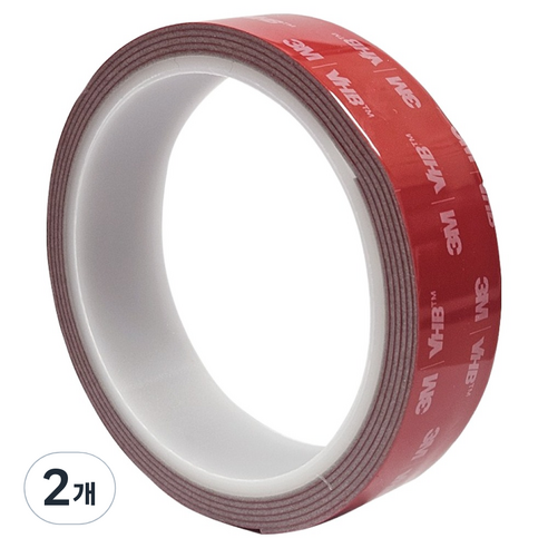 브이에이치비 아크릴 폼 양면 테이프 회색 24mm x 1.5m, 2개