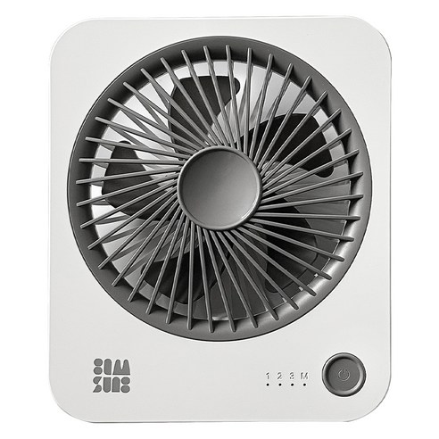 감성전자 슬림 쿼드 무선 저소음 초미풍 탁상용 사무실 선풍기, CM-S2400, 실버화이트