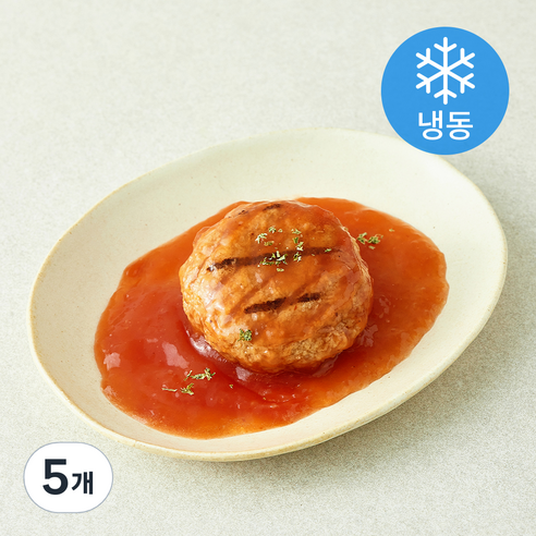 푸드트리 애찬만찬 토마토 치즈 함박 (냉동), 130g, 5개