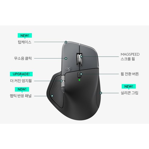 로지텍 MX MASTER 4 무선 마우스 개봉기 | 실사용 후기 - 상품 이미지 3